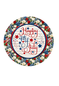 012 Happy 4th of July Sign,  Patriotic Sign, Wreath Center, Wreath Attachment