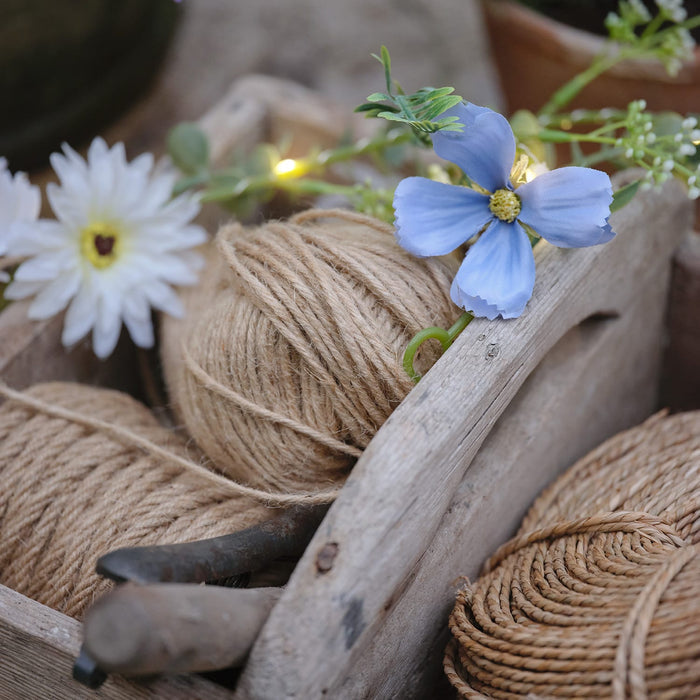 Pre Lit Blue Bloom Garland