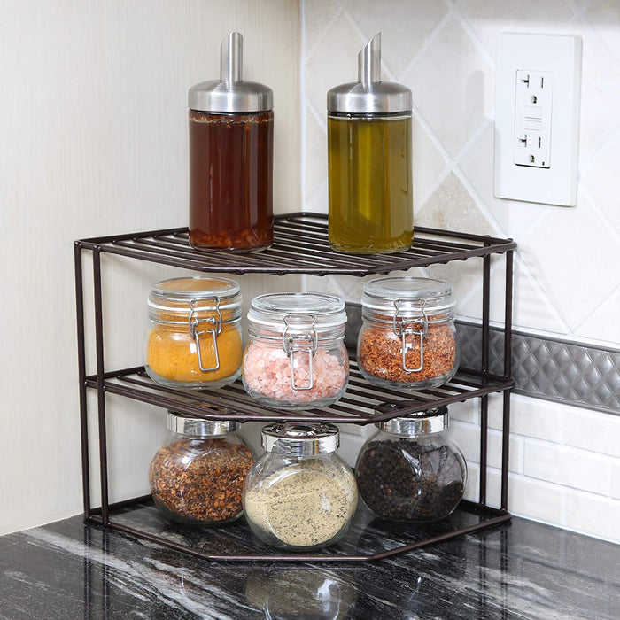 3-Tier Kitchen Corner Shelf Rack