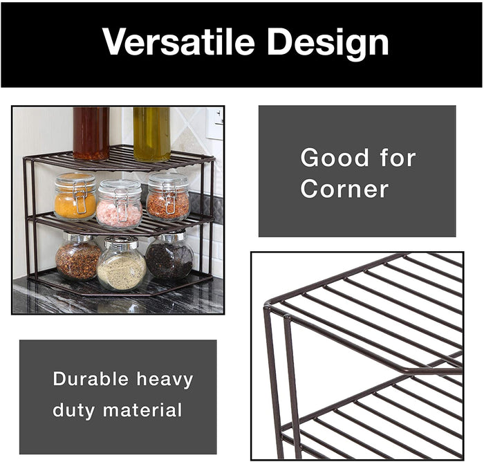 3-Tier Kitchen Corner Shelf Rack
