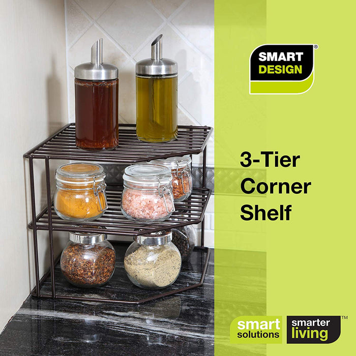 3-Tier Kitchen Corner Shelf Rack