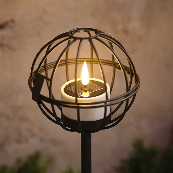 4 Outdoor TruGlow® Votive Candle Solar Stake Lights