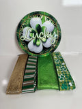 #826 St Patrick's Day Sign and Ribbon Bundle, Holiday Sign, Holiday Ribbon