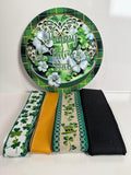 #827 St Patrick's Day Sign and Ribbon Bundle, Holiday Sign, Holiday Ribbon