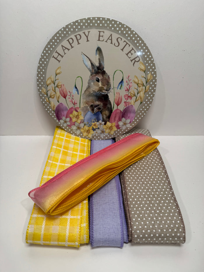 #847 Easter Sign and Ribbon Bundle