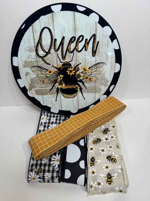 #858 Bee Sign, Ribbon Bundle