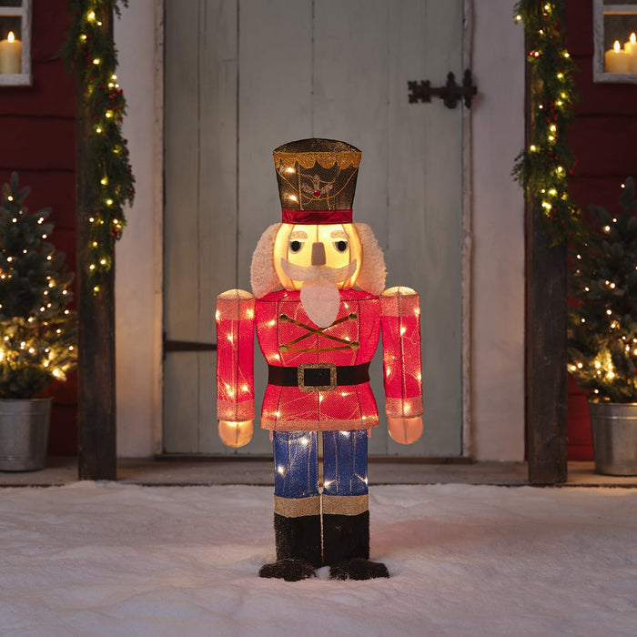 91cm Nutcracker Light Up Christmas Figure