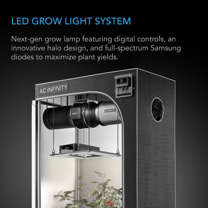 AC Infinity IONGRID T22, Full Spectrum LED Grow Light 150W, Samsung LM301H, 2x2 ft. Coverage