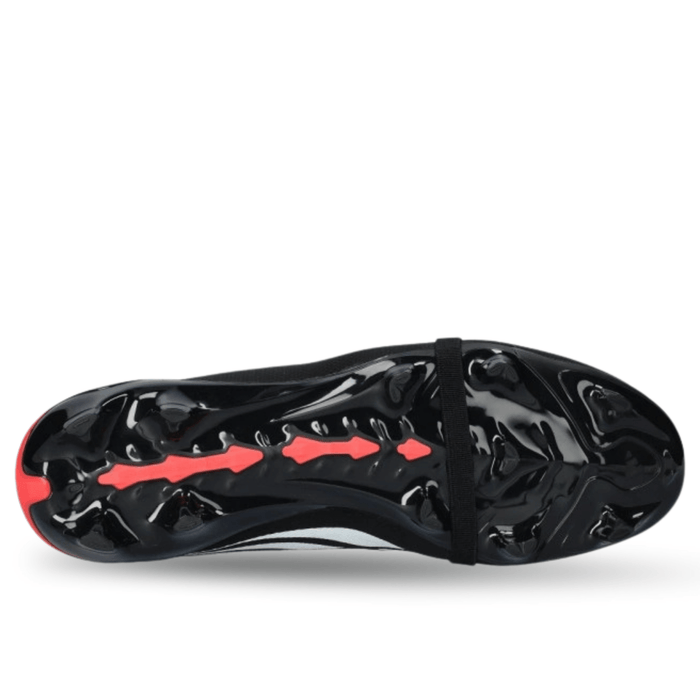 adidas Predator League FT Firm Ground Soccer Cleats (Black/White/Lucid Red) | SoccerWearhouse