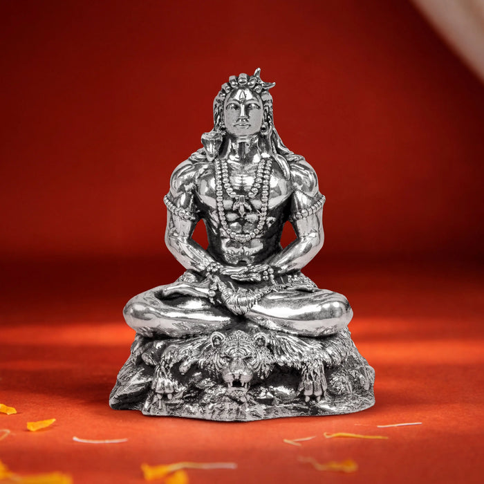 Adiyogi Shiva Statue 999 pure silver (15–25 gm)
