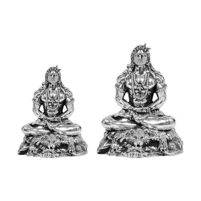 Adiyogi Shiva Statue 999 pure silver (15–25 gm)