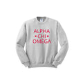 Alpha Chi Omega Crewneck Sweatshirt - Hearts
