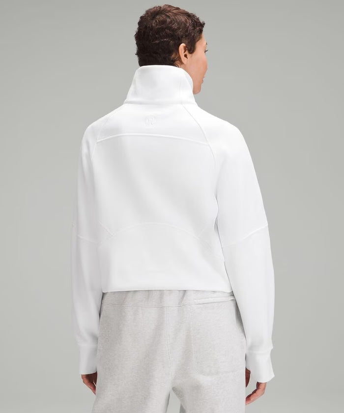 Alpha Chi Omega MOM lululemon Scuba Oversized Funnel-Neck Half Zip - White