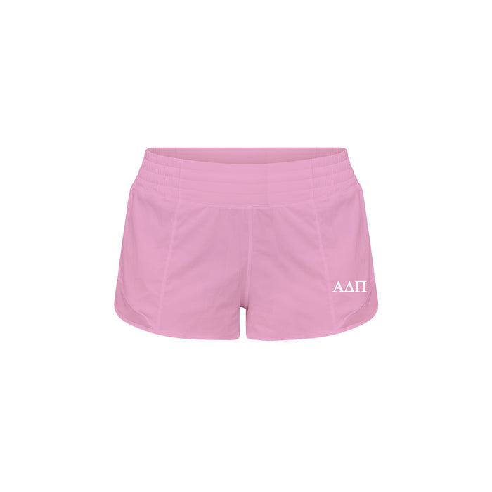 Alpha Delta Pi lululemon Hotty Hot High-Rise Lined Short 2.5" - Pink Frosting