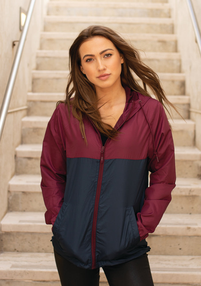 Alpha Epsilon Phi Windbreaker Jacket - Letters