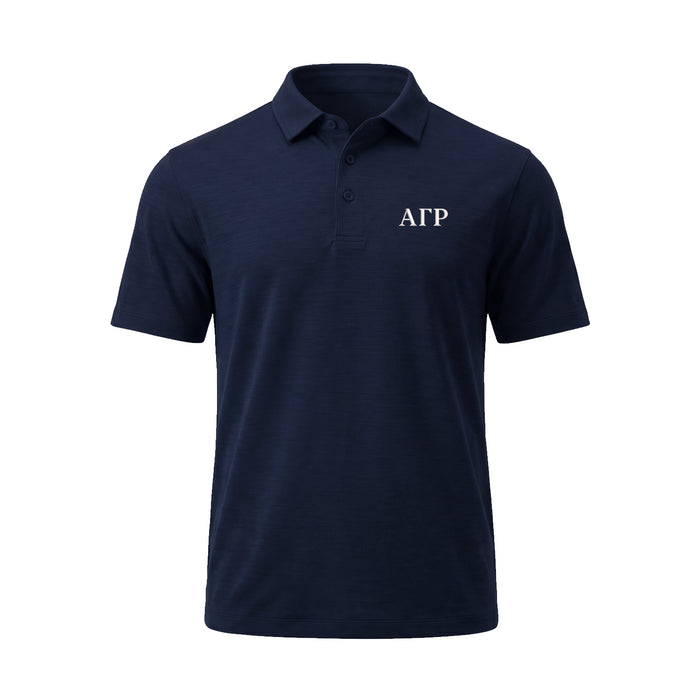 Alpha Gamma Rho lululemon Evolution Short-Sleeve Polo - Nautical Navy