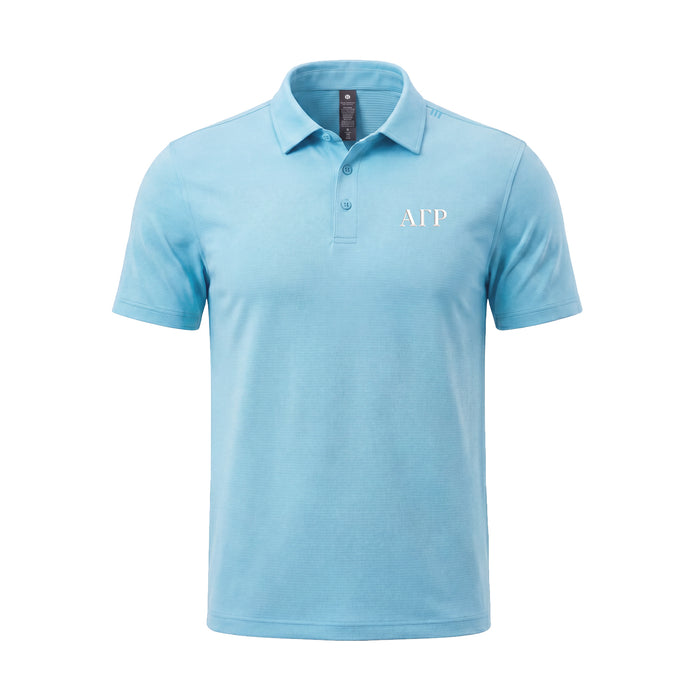 Alpha Gamma Rho lululemon Evolution Short-Sleeve Polo - Proud Cloud