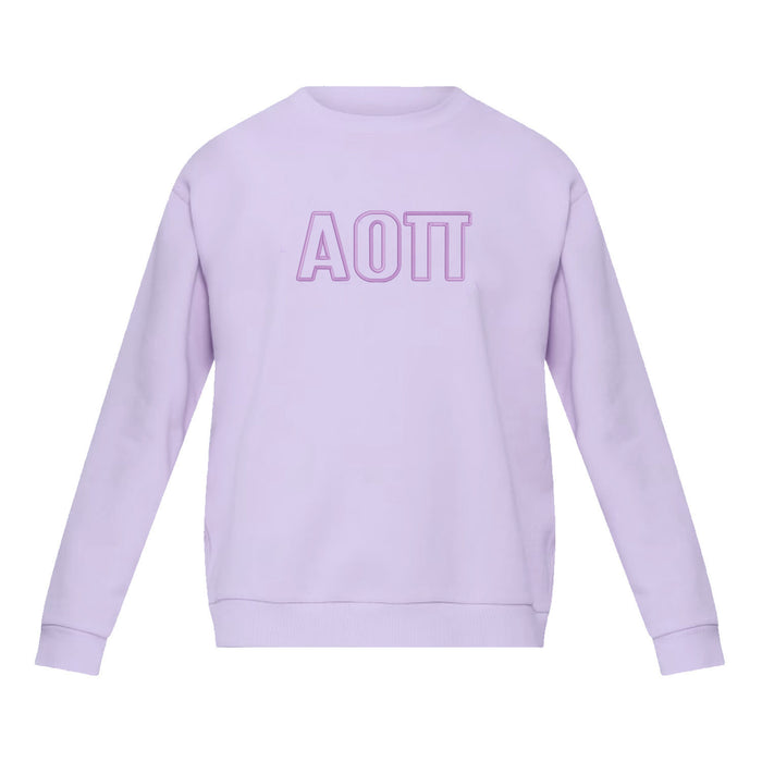 Alpha Omicron Pi lululemon Steady State Crew - Lavender Frost