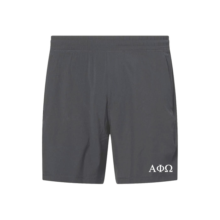 Alpha Phi Omega lululemon Pace Breaker Linerless Short - Onxy Grey 7"