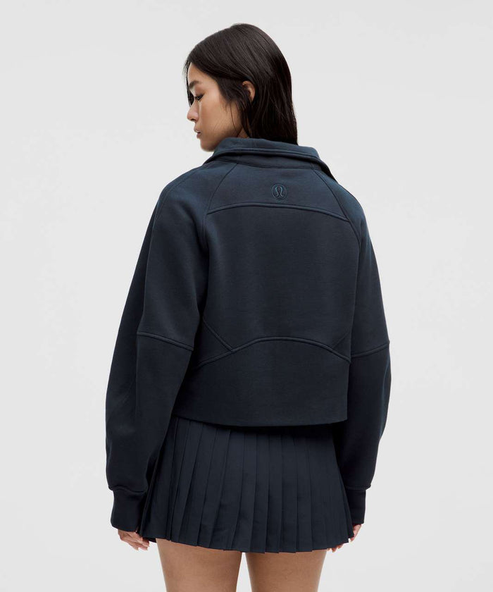 Alpha Phi Omega lululemon Scuba Oversized Funnel-Neck Half Zip - True Navy