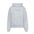 Alpha Sigma Kappa heather gray wordmark hoodie front view