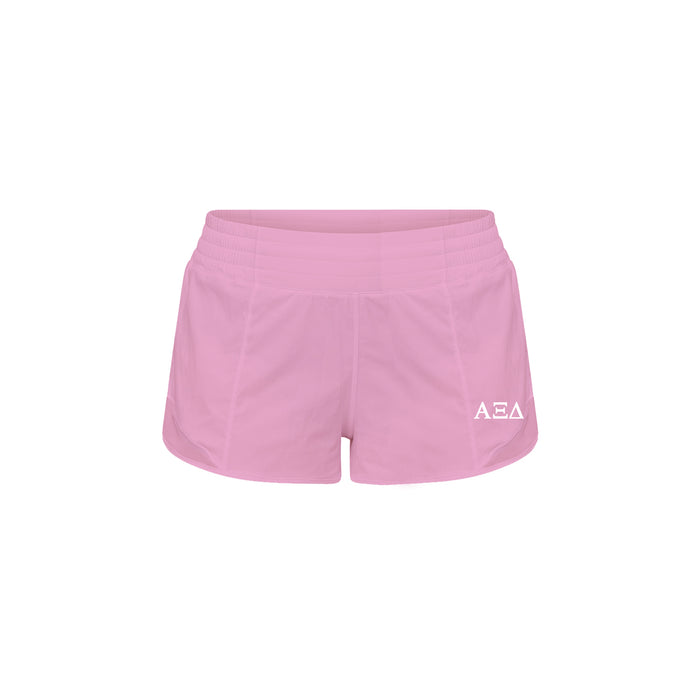 Alpha Xi Delta lululemon Hotty Hot High-Rise Lined Short 2.5" - Pink Frosting