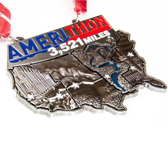 Amerithon Challenge: Deluxe Registration Virtual Fitness Challenge Registrations | Run The Edge
