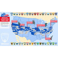 Amerithon Wall Map Virtual Fitness Challenge Accessories | Run The Edge