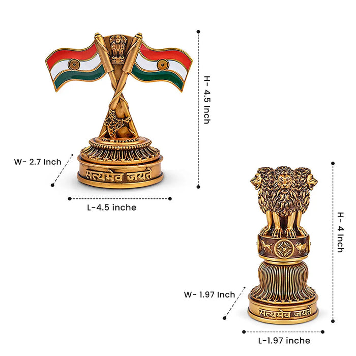 Ashok Stambh and Indian National Flag Combo Artarium