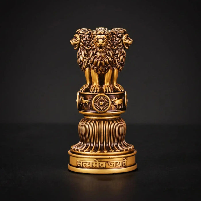 Ashok Stambh Statue Car Dashboard