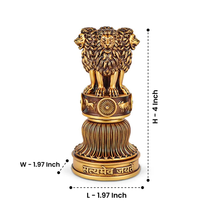 Ashok Stambh Statue Car Dashboard theartarium