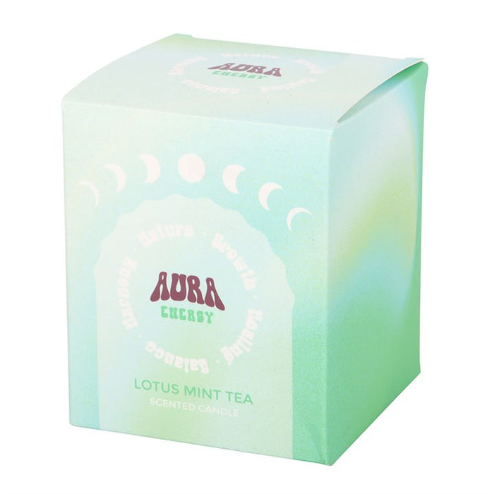 Aura Energy Lotus Mint Tea Iridescent Candle