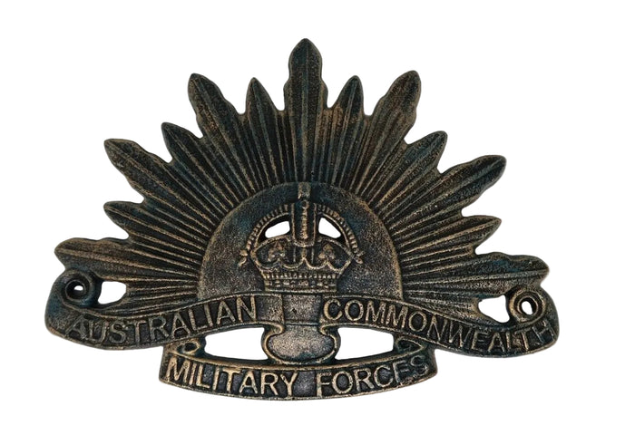 Australian Commonwealth Military Forces Cast Iron Hanging Sign Reproduction