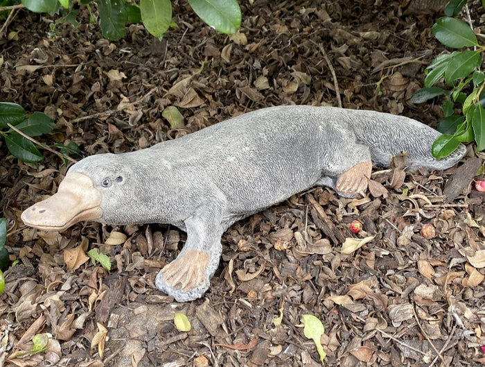 22nice4me Garden Statues hand-painted concrete platypus ornament for outdoor garden decor