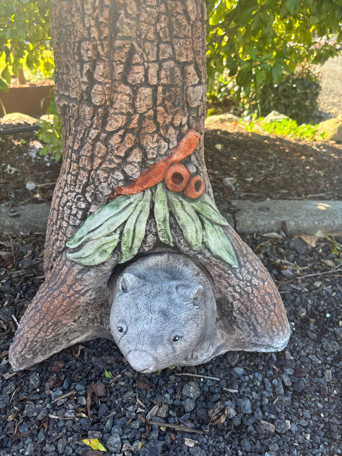 Australian Made Concrete Wombat Bird Bath – Outdoor Garden Ornament - Pick Up Only