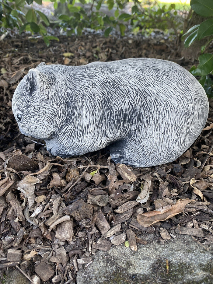 Australian Wombat Grazing Statue Ornament Animal Concrete Garden Australian Made