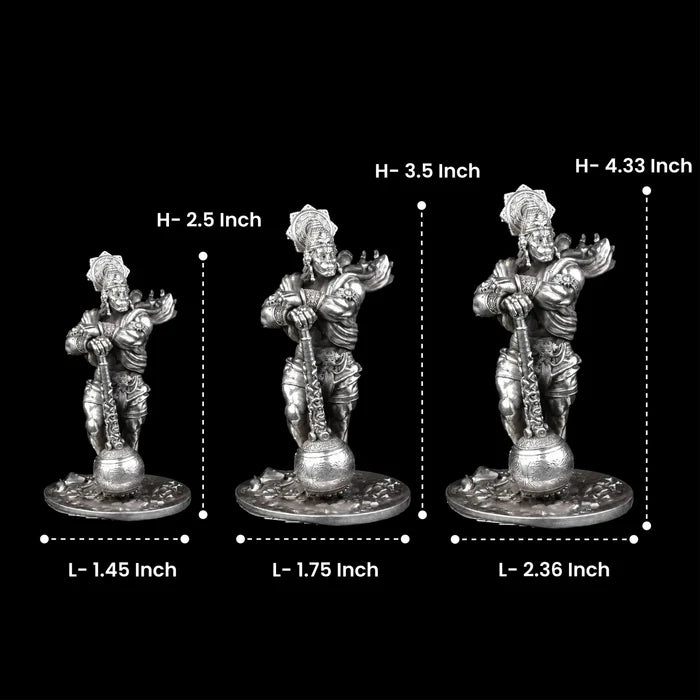 Bahubali Hanuman 35 - 40 Gm 999 Silver
