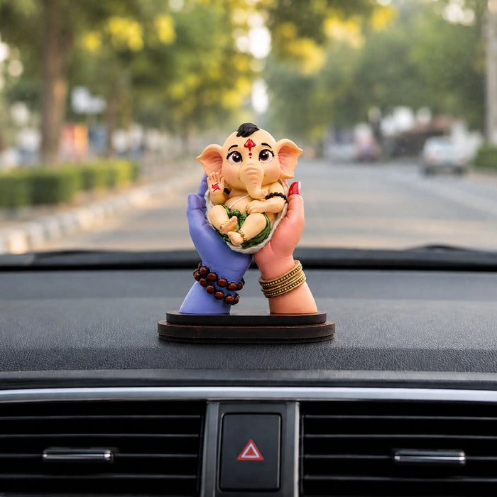 Bal Heramba Ganesha Idol Car Dashboard