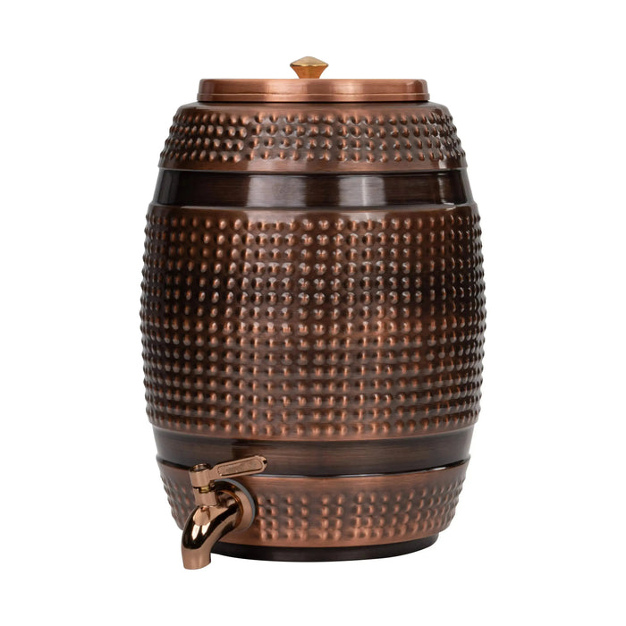 Barrel-Shaped Pure Copper Water Dispenser