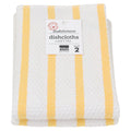 BASKETWEAVE DISH CLOTH SET, LEMON
