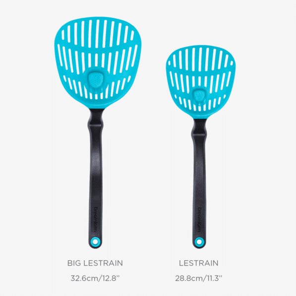 BIG LESTRAIN SCOOP STRAINER, BLUE