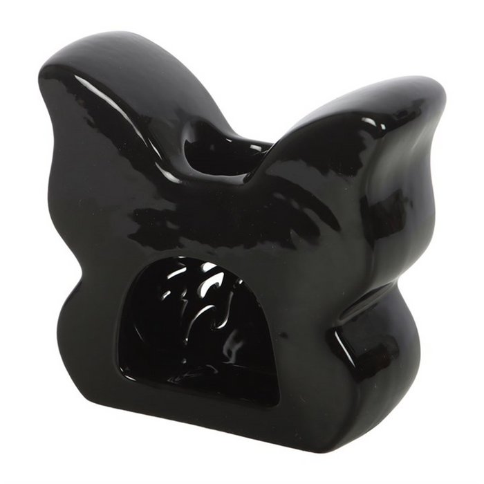 Black Cut-Out Butterfly Oil Burner