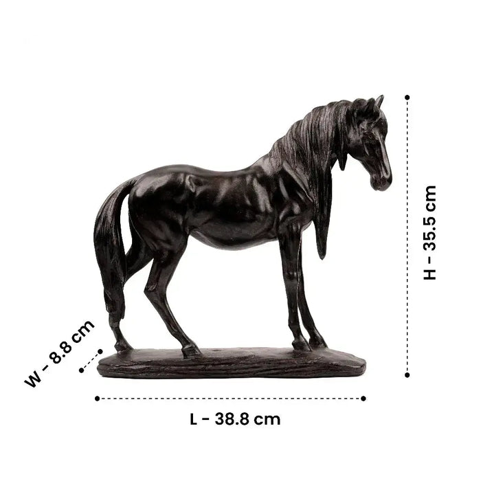 Black Gallop - Horse Figurine