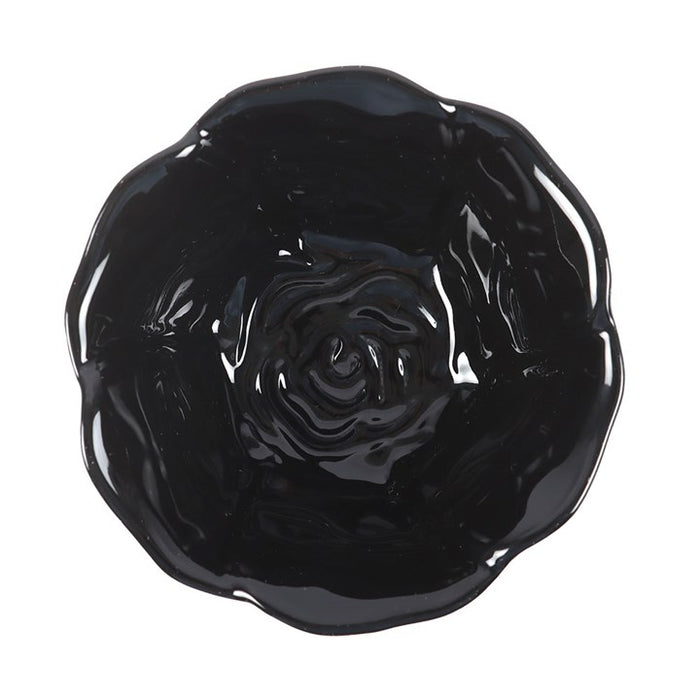 Black Rose Trinket Dish