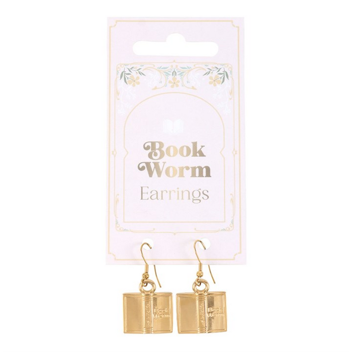 Book Worm Earrings