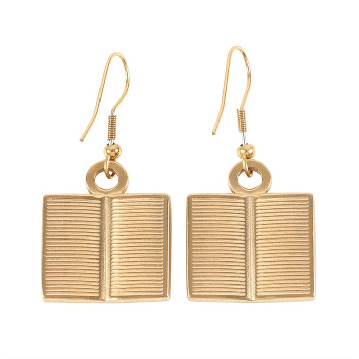 Book Worm Earrings