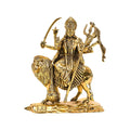 Brass Durga Idol Gold Plated