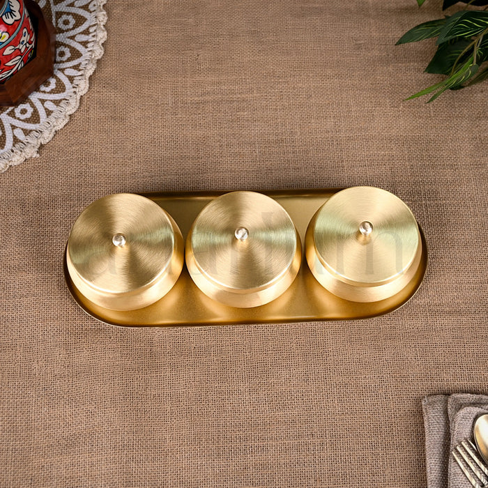 Brass Nut Bowl Set theartarium