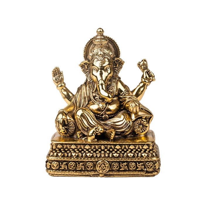 Brass Vinayaka Statue Gold Plated