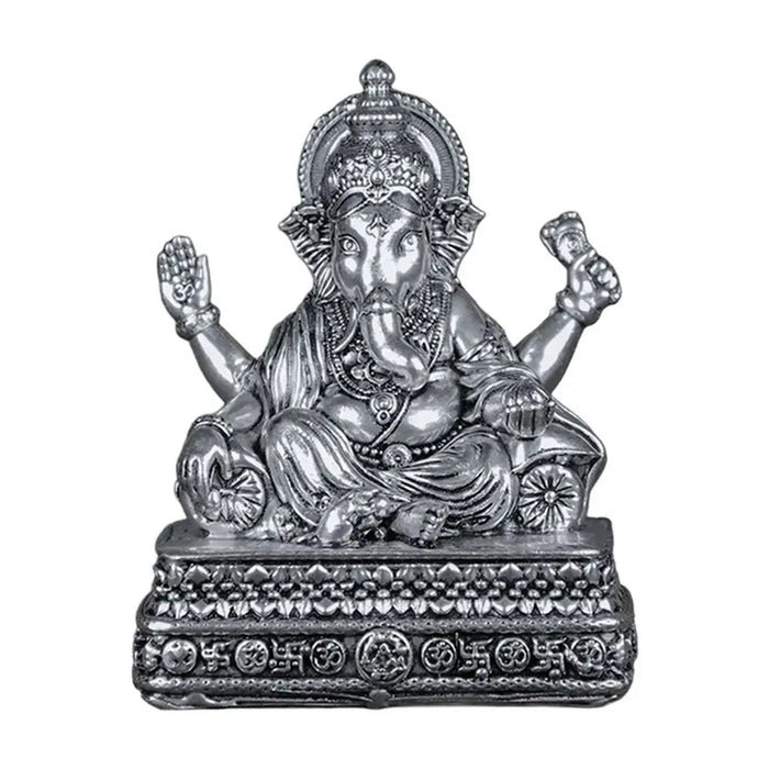 Brass Vinayaka Statue Silver Plated